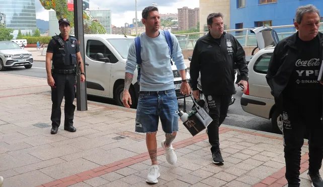Lionel Messi y la mayoría de los jugadores de la selección ya se encuentran en Bilbao
